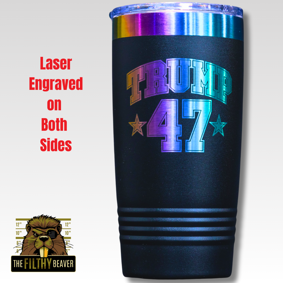 Trump 47 Patriot Tumbler 20oz - Perfect Size For Freedom Sips