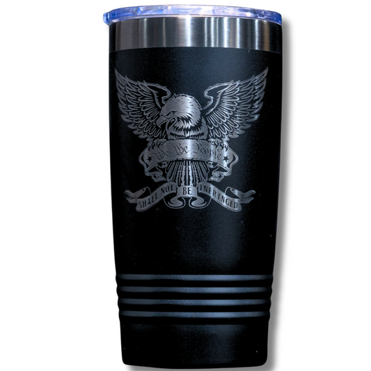 We The People Patriotic Tumbler | 2nd Amendment Eagle Design