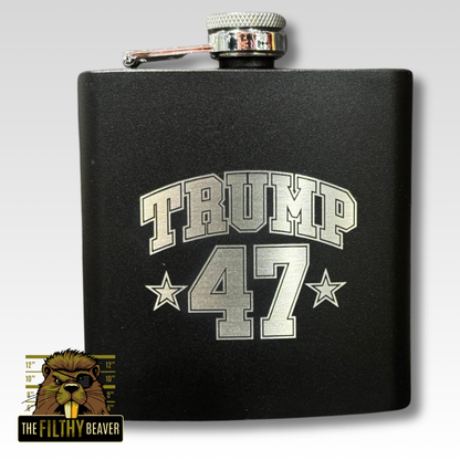 Trump 47 Victory Flask | Liberal Tears Collector 2024 Edition | The Filthy Beaver