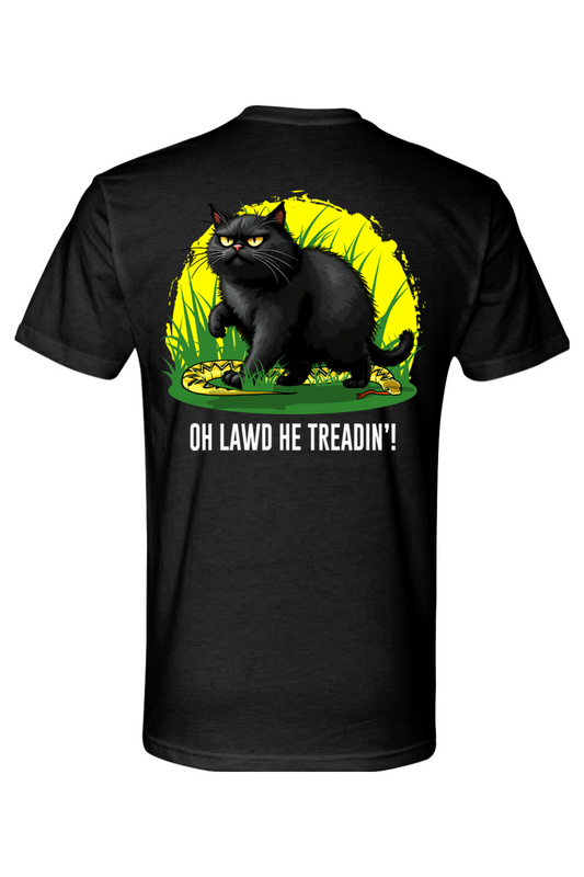 Oh Lawd He Treadin' - Tactical Cat T-Shirt