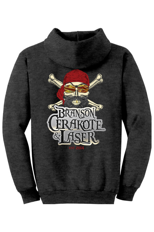 Branson Cerakote Official Hoodie with Red Skull Cap