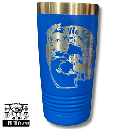 Modern Rosie 20oz Tumbler | Patriotic Women's Laser Engraved Drinkware