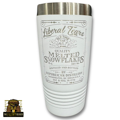 Liberal Tears Laser Engraved Tumbler | Conservative Humor