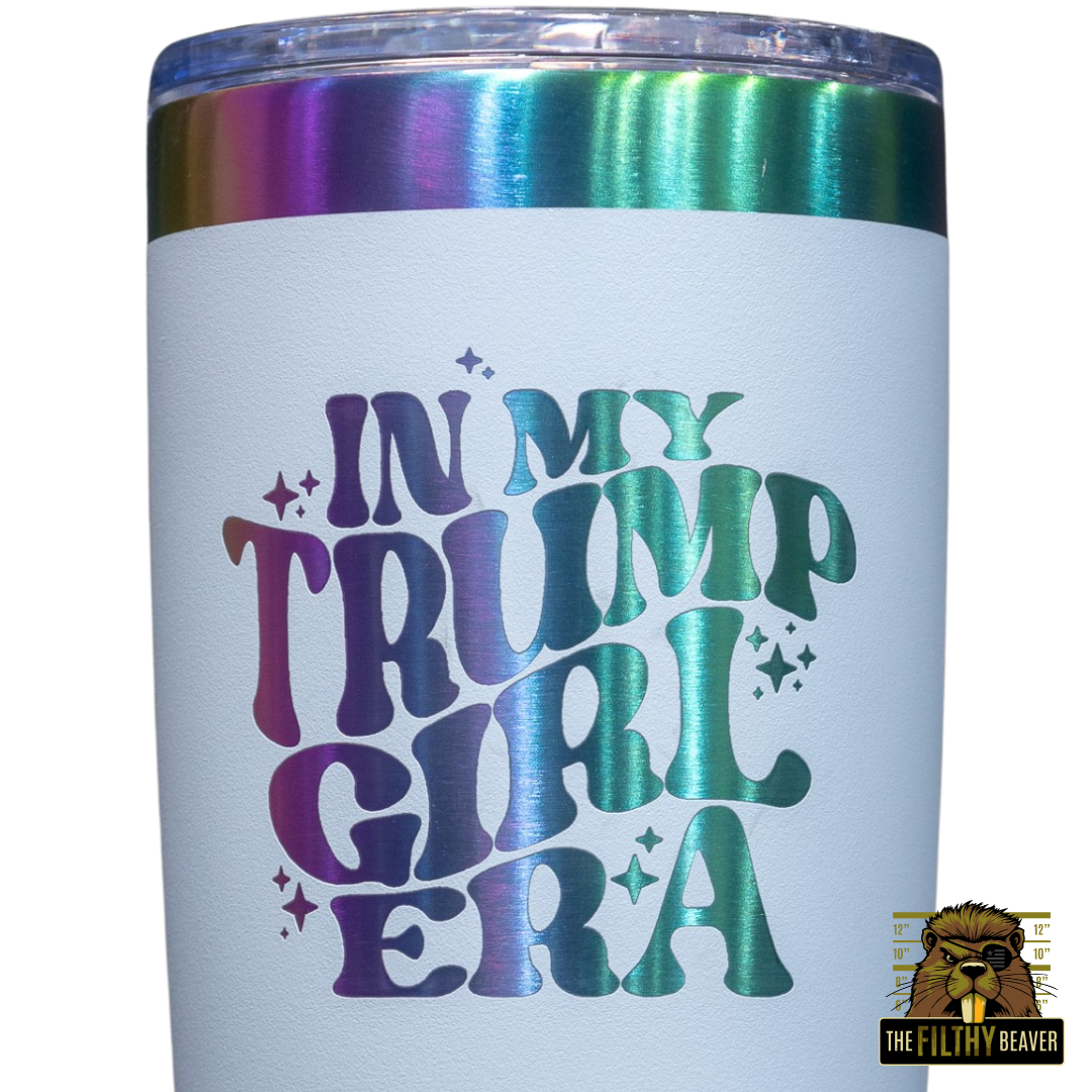 In My Trump Girl Era | Conservative Women's Laser Engraved Tumbler