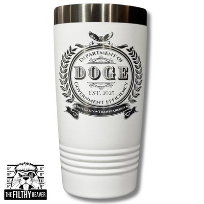 DOGE Laser Engraved Tumbler | The Filthy Beaver