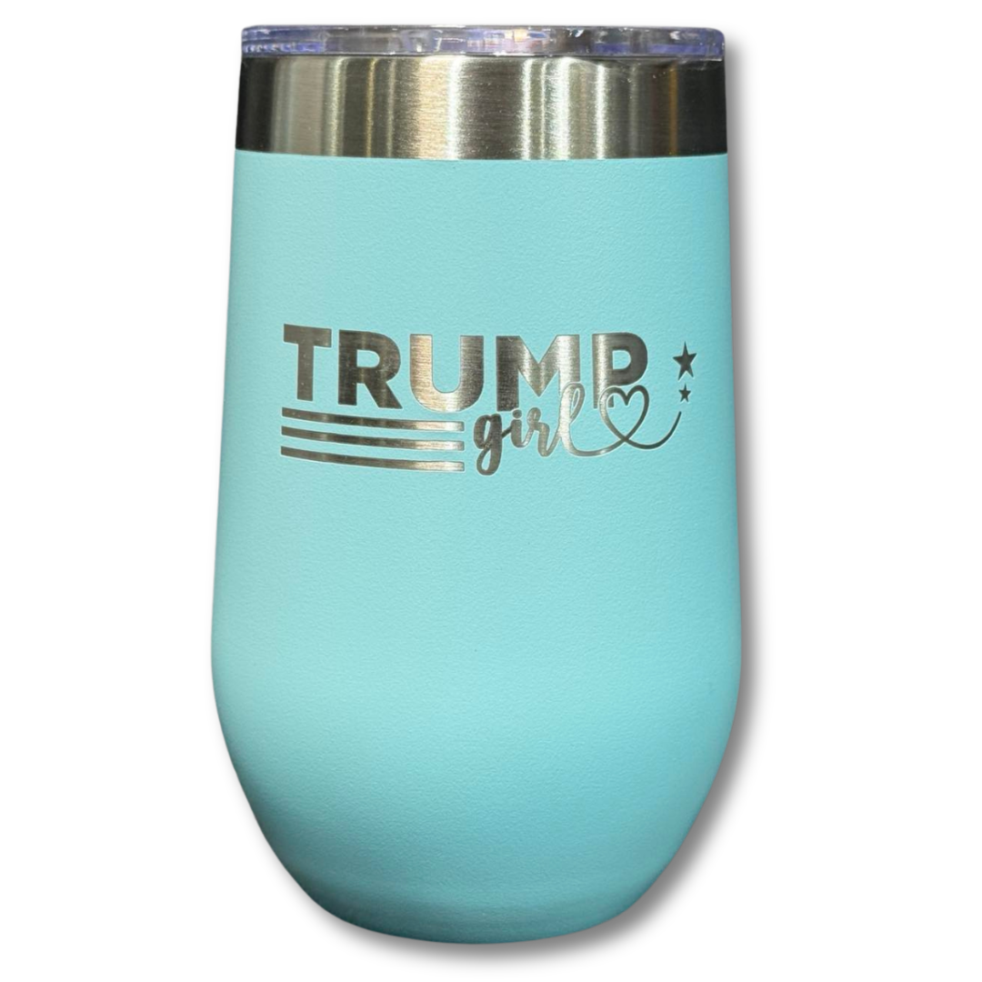 Trump Girl Wine Tumbler | Laser Engraved | The Filthy Beaver